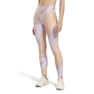 Legginsy - Damskie Legginsy REEBOK WOR TRAIN AOP TIGHT HT6051 – Fioletowy - miniaturka - grafika 1