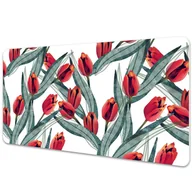 Podkładki na biurko - Duża podkładka na biurko dla dzieci Tulipany 100x50 cm - miniaturka - grafika 1