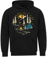 Bluzy męskie - BLUZA MĘSKA Z KAPTUREM DLA TURYSTY GÓRY BIWAK PREZENT NADRUK S - miniaturka - grafika 1
