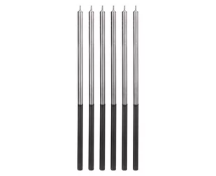 Godan Świeczki urodzinowe Platinum srebrne - 14,5 cm - 6 szt. 7C-SPSR - Dekoracje i nakrycia stołu na imprezę - miniaturka - grafika 1