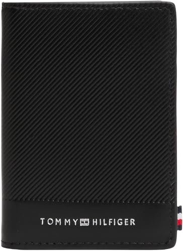 Tommy Hilfiger Męski składany portfel TH Foundation AM0AM13511, czarny (czarny), OS, czarny (czarny), rozmiar uniwersalny