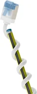 Kable miedziane - goobay 74340 CAT 6A kabel krosowy slim m/ultraelastyczny RJ45 CAT 6A kabel sieciowy U/FTP CU/cienki kabel Ethernet z krótkimi wtyczkami / 10 Gbit/s LSZH, ochrona przed zagięciem/biały 10 m - miniaturka - grafika 1