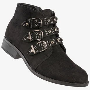 Botki Damskie Buty Na Płaskim Obcasie Goodin Czarne GD-DM-62 Czarny 38 - Botki damskie Botki Damskie Buty Na Płaskim Obcasie Goodin Czarne GD-DM-62 Czarny 38 - Botki damskie - miniaturka - grafika 1