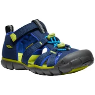 Buty dla chłopców - Sandały dziecięce Keen Seacamp II CNX JR Rozmiar butów (UE): 35 / Kolor: niebieski/zielony - miniaturka - grafika 1