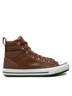 Trampki męskie - Converse Trampki Chuck Taylor All Star Berkshire Boot Water-Repellent A08562C Brązowy - miniaturka - grafika 1