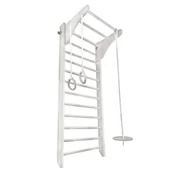 Wyposażenie sportowe i gimnastyczne - Małpiszon, Drabinka Gimnastyczna Kinder Wood Biała Małpiszon - miniaturka - grafika 1