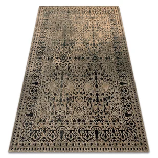 Dywan wełniany SUPERIOR Perona Ramka, ornament, orientalny - iron, zielony 170x235 cm - Dywany - miniaturka - grafika 1