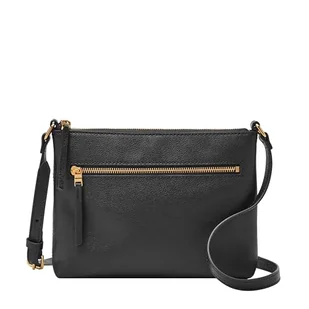 Fossil Fiona mały crossbody czarny, Czarny - Rozmiar Uniwersalny - Torebki damskie - miniaturka - grafika 1
