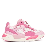 Buty dla dziewczynek - Sneakersy Guess K5BZ48 WO130 Różowy - miniaturka - grafika 1
