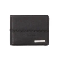 Portfele - Portfel męski Quiksilver Stitchy Tri-Fold czarny - miniaturka - grafika 1