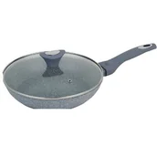 Patelnie - Klausberg Patelnia Granitowa Klausberg KB-7316 24 cm z pokrywką KB-7316 - miniaturka - grafika 1