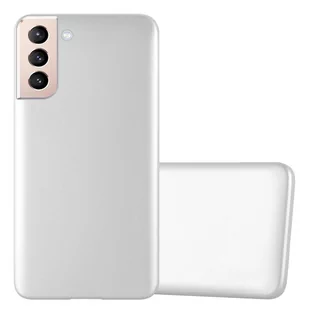 Pokrowiec Do Samsung Galaxy S21 PLUS w METALLIC SREBRNY Etui TPU Silikon Obudowa Ochronny Case Cover Cadorabo - Etui i futerały do telefonów - miniaturka - grafika 1