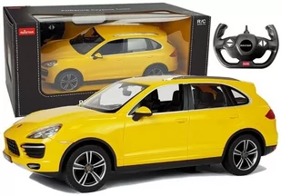 Rastar Auto R/C Porsche Cayenne 1:14 Żółte na pilota - Zabawki zdalnie sterowane - miniaturka - grafika 1