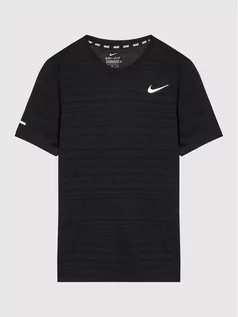 Koszulki dla chłopców - Nike Koszulka techniczna Miler DD3055 Czarny Regular Fit - grafika 1