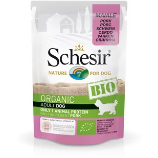 Bento Kronen Schesir Dog Bio 85 g karma mokra dla psa wieprzowina 85g - Mokra karma dla psów - miniaturka - grafika 1