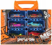 Samochody i pojazdy dla dzieci - AUTO WYSCIG MET 6SZT 25X21X5 MC WB 36/72 - miniaturka - grafika 1