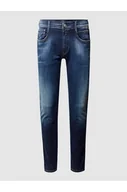 Spodnie męskie - Jeansy o kroju slim fit z dodatkiem streczu model Anbass Hyperflex Bio - Replay - miniaturka - grafika 1