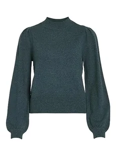 Vila Damska bluzka z długim rękawem High Neck, Ponderosa Pine, XL - Bluzki damskie - miniaturka - grafika 1