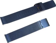 Akcesoria do smartwatchy - Bisset Bransoleta stalowa do zegarka 16 mm Bisset MESH16.02 Blue uniwersalny - miniaturka - grafika 1