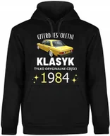 Bluzy męskie - BLUZA MĘSKA NA 40 URODZINY 40 LETNI KLASYK MERCEDES CZARNA R-XXL A39 - miniaturka - grafika 1