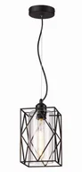 Lampy sufitowe - Ezra lampa wisząca 1 plomienna czarna 337901-02 - miniaturka - grafika 1