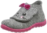 Kapcie damskie - Superfit Dziewczęce kapcie Happy, jasnoszary 2500, 20 EU - miniaturka - grafika 1