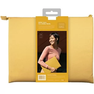 UNIQ etui Lyon laptop Sleeve 14" żółty/canary yellow Waterproof RPET - Części i akcesoria do laptopów - miniaturka - grafika 3