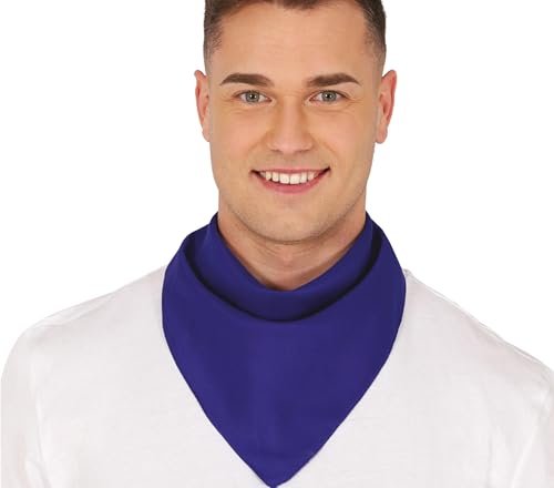 FIESTAS GUIRCA Niebieski szalik dla dorosłych Unisex - Wszechstronny dodatek tekstylny na imprezę kostiumową, karnawał i uroczystości - idealny do uzupełnienia kostiumów piratów, dżinsów lub