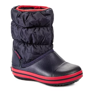 Buty dla chłopców - Śniegowce CROCS - Winter Puff 14613 Navy/Red - grafika 1