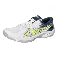 Buty sportowe męskie - ASICS Męskie buty do siatkówki Beyond FF 1071A092 White/Glow Yellow 42.5 - miniaturka - grafika 1