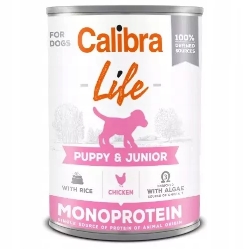 Calibra Dog Life Puppy & Junior Chicken 400 g