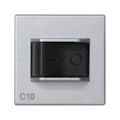 Wyłączniki światła i elektryczne - Kontakt KONTAKT_SIMON Wyłącznik nadmiarowo-prądowy C10A CONNECT Aluminium K106A/8 - miniaturka - grafika 1