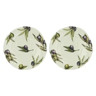 Talerze - ROSE&TULIPANI OLYVIA Zestaw 2 talerzy obiadowych 27 cm - miniaturka - grafika 1