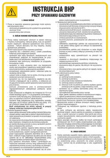 IAC23 INSTRUKCJA BHP PRZY SPAWANIU GAZOWYM, FN - FOLIA SAMOPRZYLEPNA; (245X350MM) - Instrukcje stanowiskowe BHP - miniaturka - grafika 1