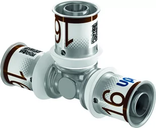 Uponor Uponor s-press plus pres tee 16 mm 1070560 - Akcesoria do armatury i ceramiki - miniaturka - grafika 1