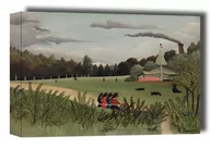 Obrazy i zdjęcia na płótnie - Landscape and Four Young Girls, Henri Rousseau - obraz na płótnie Wymiar do wyboru: 50x40 cm - miniaturka - grafika 1