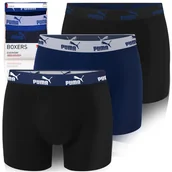 Majtki damskie - Puma Bokserki Męskie True Blue Bawełna 3 Pak Rozmiar M - miniaturka - grafika 1