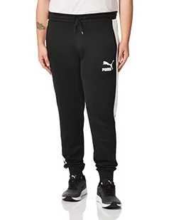 PUMA Męskie spodnie dresowe Iconic T7, Czarny, XL - Spodenki męskie - miniaturka - grafika 1