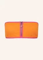 Stroje kąpielowe - Seafolly Góra Od Bikini Bandeau Beach Bound orange - miniaturka - grafika 1