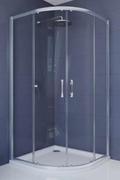 Kabiny prysznicowe - Huppe ENA 2.0 Kabina półokrągła, drzwi suwane 90x90x190, promień 55, 140604069322 - miniaturka - grafika 1