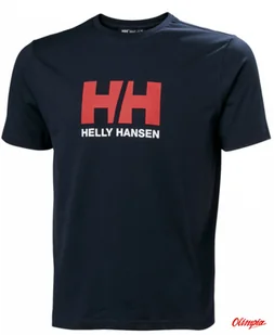 Koszulka męska HELLY HANSEN Logo T-Shirt 2.0 - Navy - Koszulki męskie - miniaturka - grafika 1