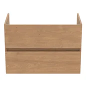 Szafki łazienkowe - Wisząca szafka pod umywalkę w dekorze dębu 80x55 cm Eurovit+ – Ideal Standard - miniaturka - grafika 1