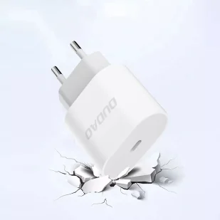 Ładowarka sieciowa Dudao 20W USB-C z kablem - Biała - Ładowarki do telefonów - miniaturka - grafika 1