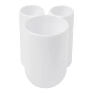Kubki na szczoteczki do zębów - Biały plastikowy kubek na szczoteczki do zębów Touch – Umbra - miniaturka - grafika 1