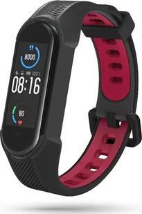 Tech-Protect Pasek Armour do Xiaomi Mi Band 5 / 6 Black/Red - Akcesoria do smartwatchy - miniaturka - grafika 1