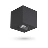 Lampy sufitowe - Reflektor sufitowy spot natynkowy Otto kwadratowy czarny 1xGU10x30W wym: 8,5 x 8 x 8 cm aluminium Videx - miniaturka - grafika 1