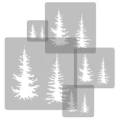 Szablony malarskie - Nakleo szablon malarski wielokrotny dla dzieci (5 szt.) // MUSZLA STOŻKA - STOŻEK - MUSZELKA SZA-DZI-081 - miniaturka - grafika 1