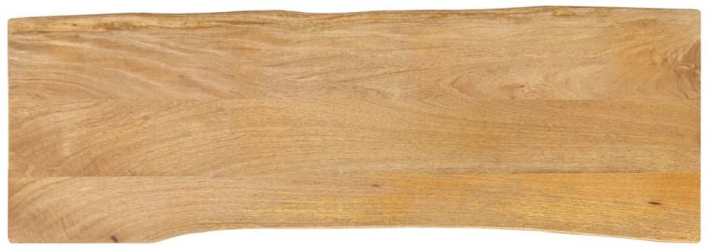 vidaXL Blat stołu, 110x40x2,5 cm, naturalna krawędź, lite drewno mango