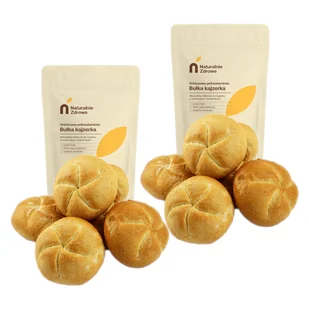 Naturalnie Zdrowe Mieszanka do wypieku bułek kajzerek 100% orkiszowa Zestaw 2 x 500 g - żywność - Ciasta i półprodukty do ciast - miniaturka - grafika 1