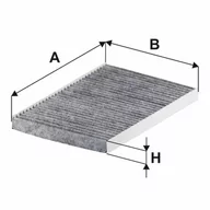 Filtry kabinowe - FILTRON Filtr kabiny węglowy K1245A - miniaturka - grafika 1
